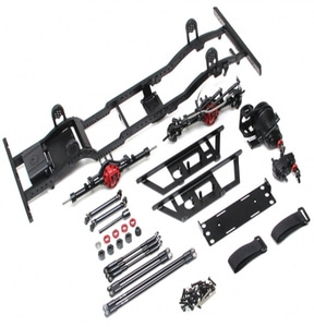 [BRQ90348] 1/10 D110 Metal Chassis Kit (Without Shocks Wheels Tires) for TRC Raffee D110 Defender Body [도어바디 전용]